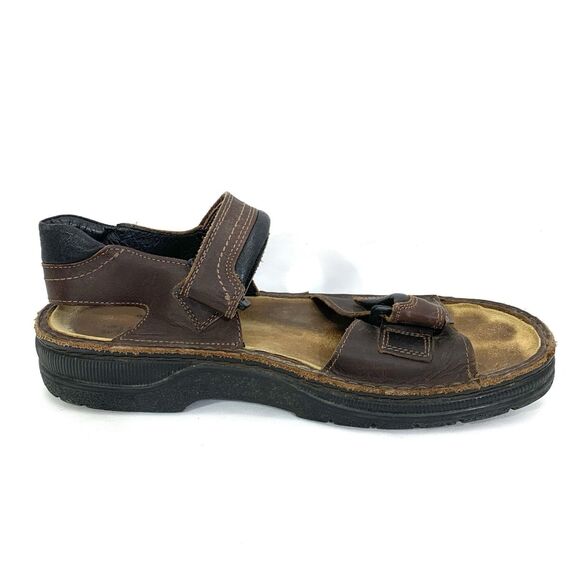 Naot Sandals Men\'s 12 Brown Lappland Buffalo Leather EU 45 Straps Sued main image 6